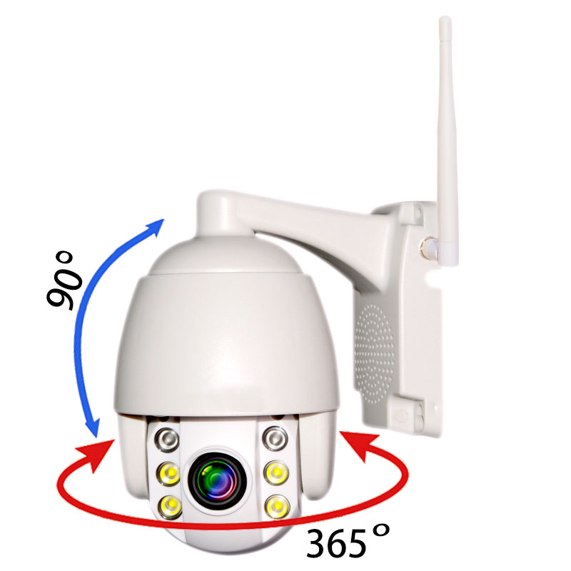 WPT6 Series 100M IR 5.0M Pixels HD 5X Optical Zoom WiFi Auto tracking PTZ Camera